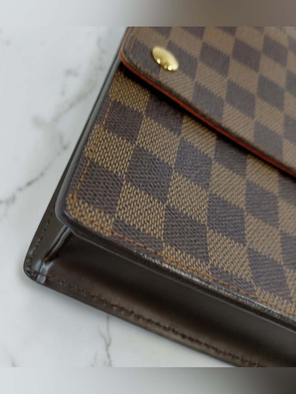 Louis Vuitton Damier Ebene Pochette Mathilda Crossbody Shoulder Bag - Picture 8 of 12